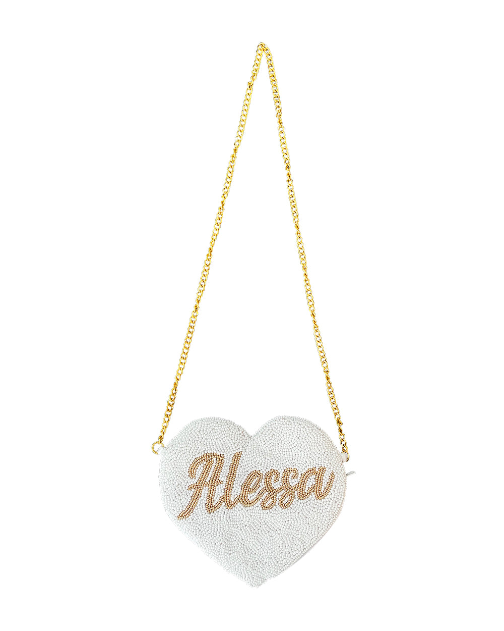 MRS X WITH LOVE KIDS HEART NAME BAG