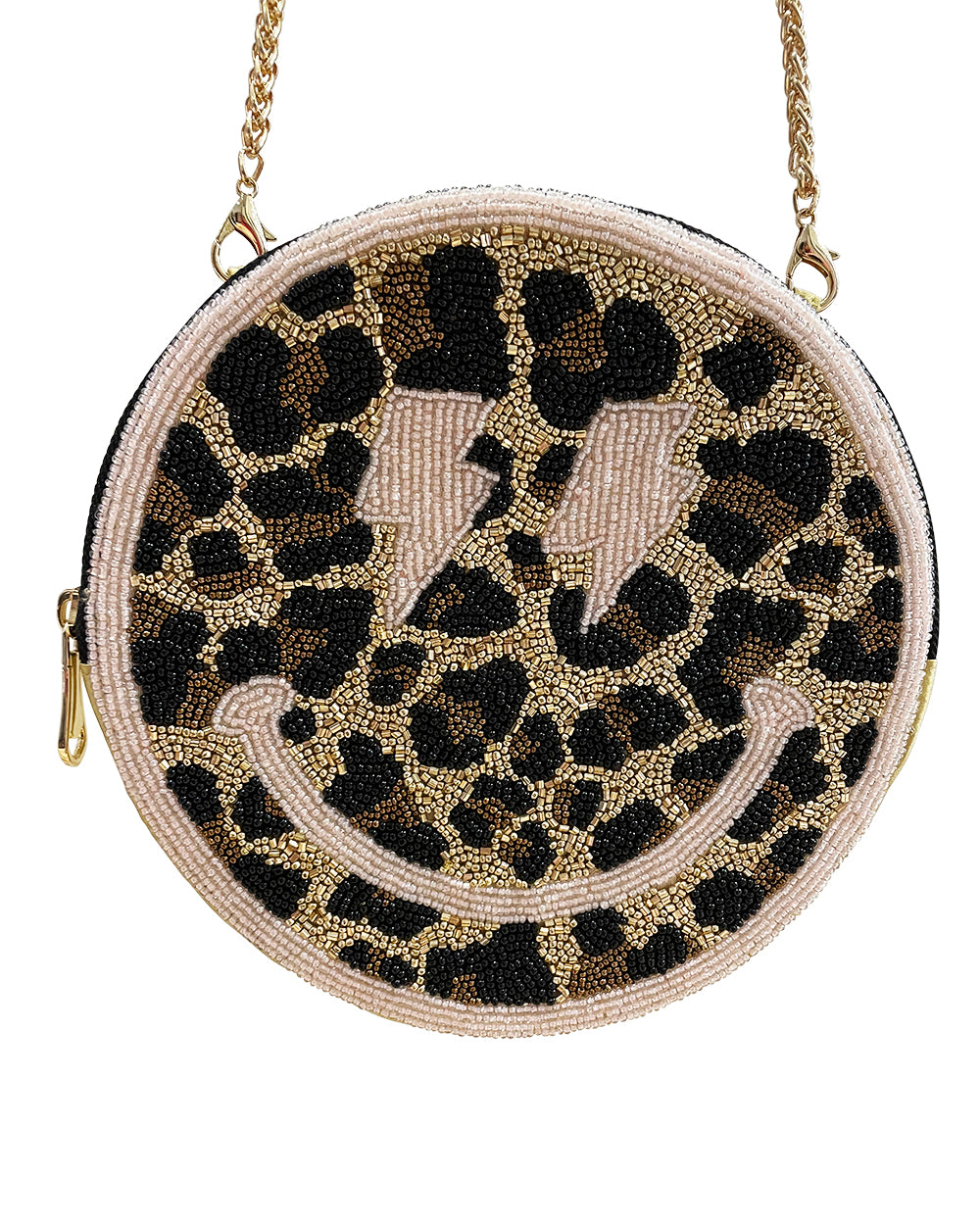 SMILEY BAG LEOPARD AND LIGHTNEING BOLTS