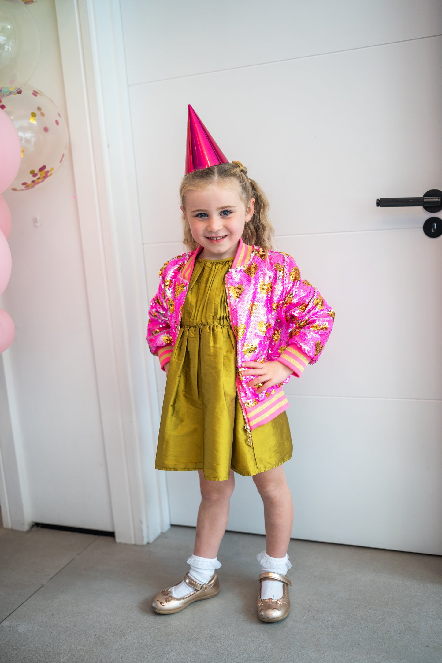GOLD HEART SEQUIN COAT