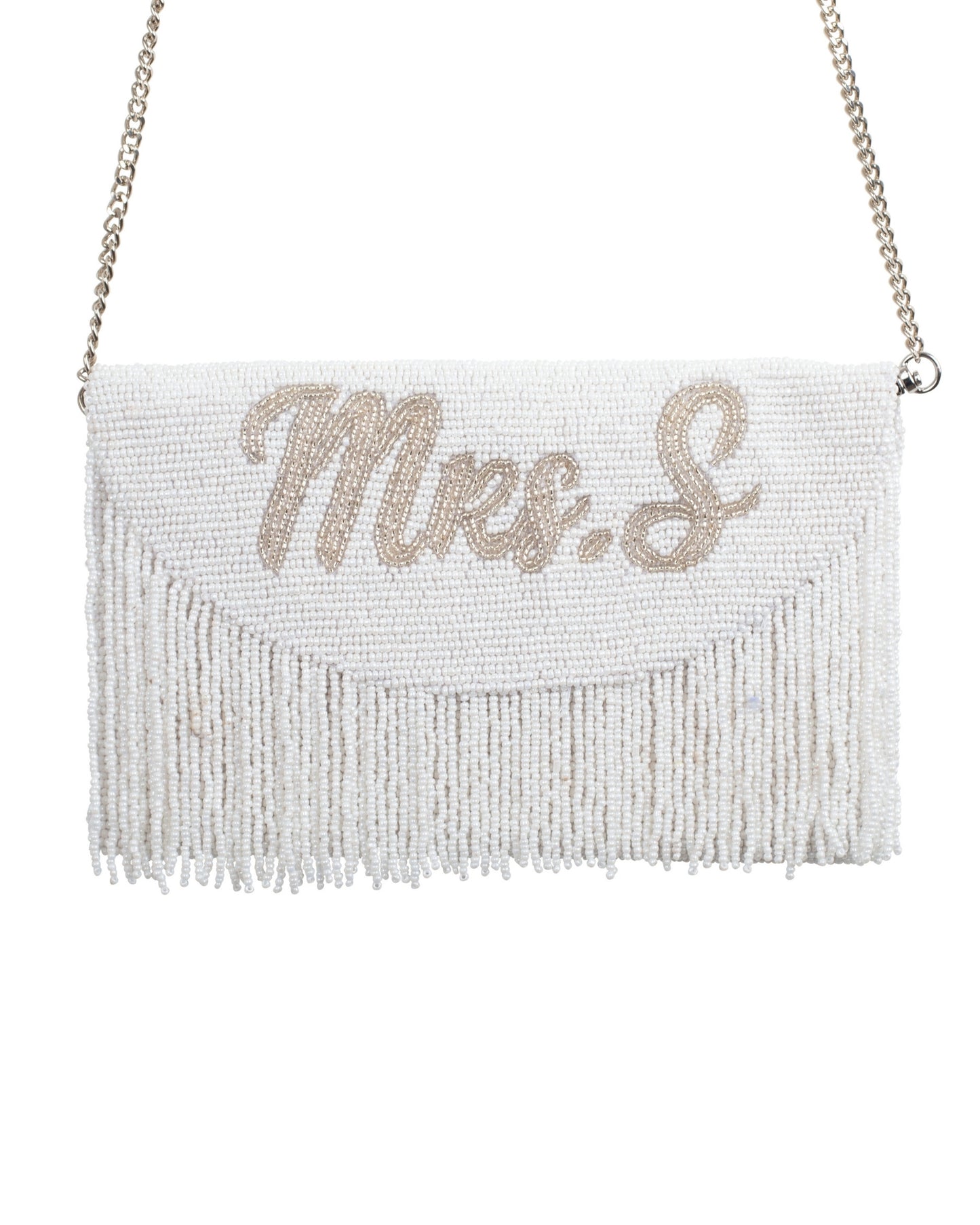 Fringe Half Moon Clutch