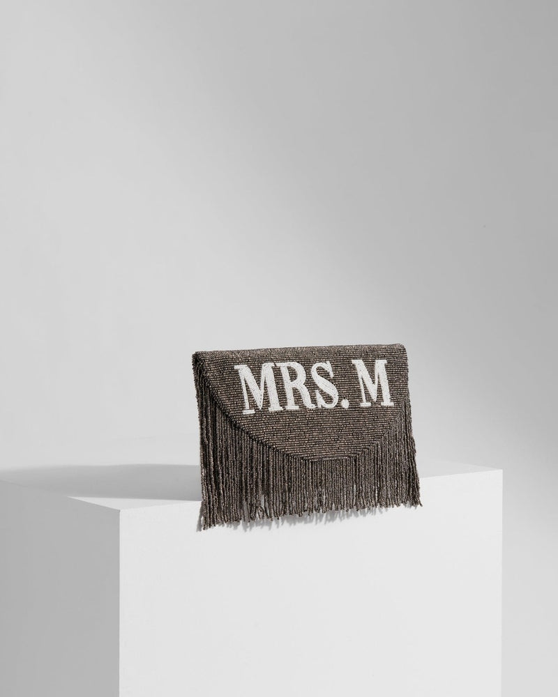 Fringe Half Moon Clutch