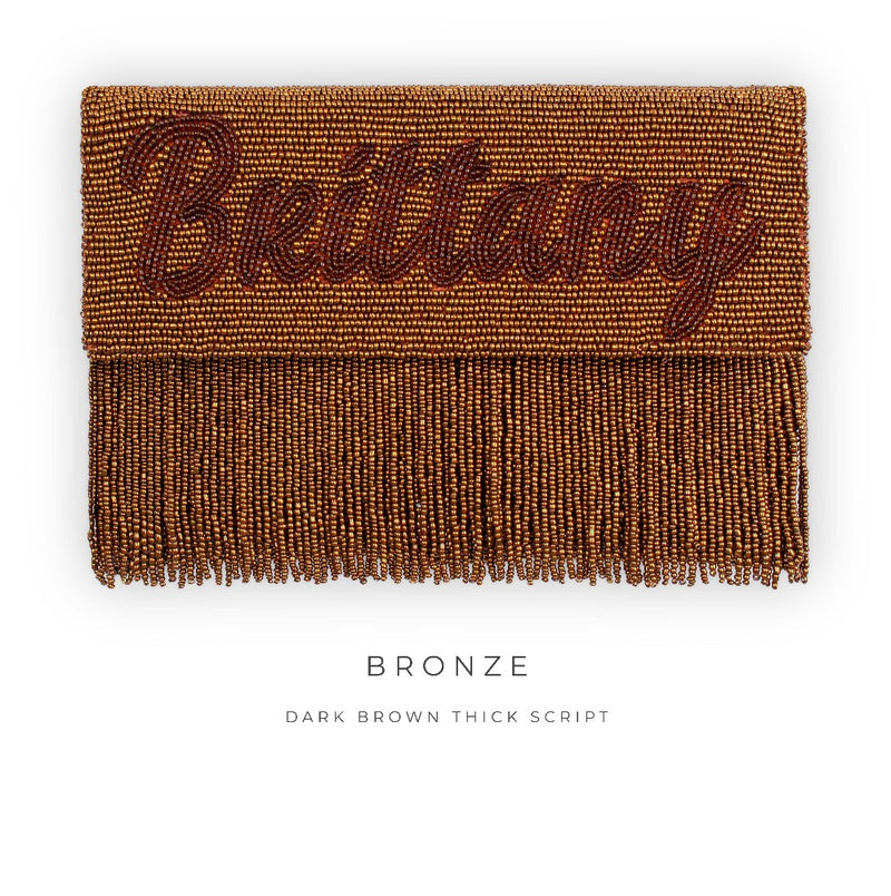 Fringe Half Fold Over Clutch