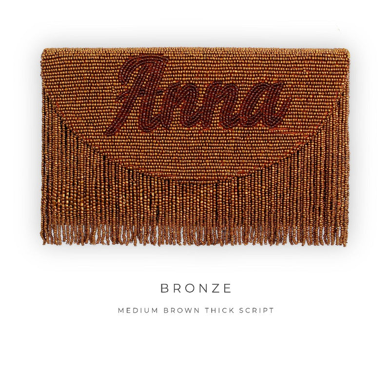 Fringe Half Moon Clutch