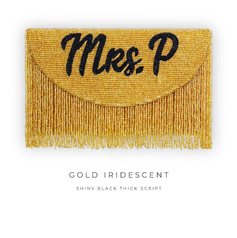 Fringe Half Moon Clutch