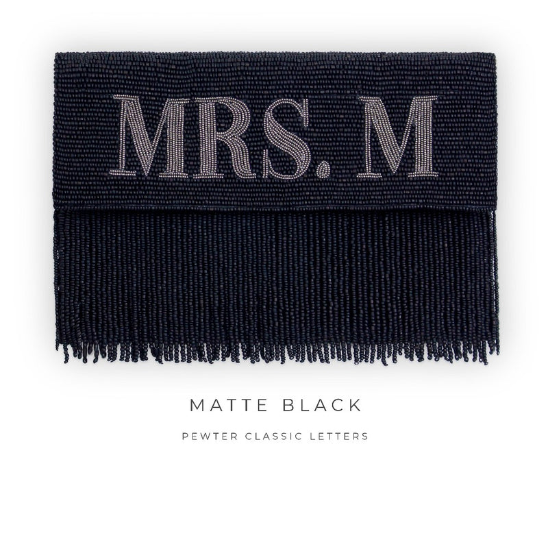 Fringe Half Fold Over Clutch