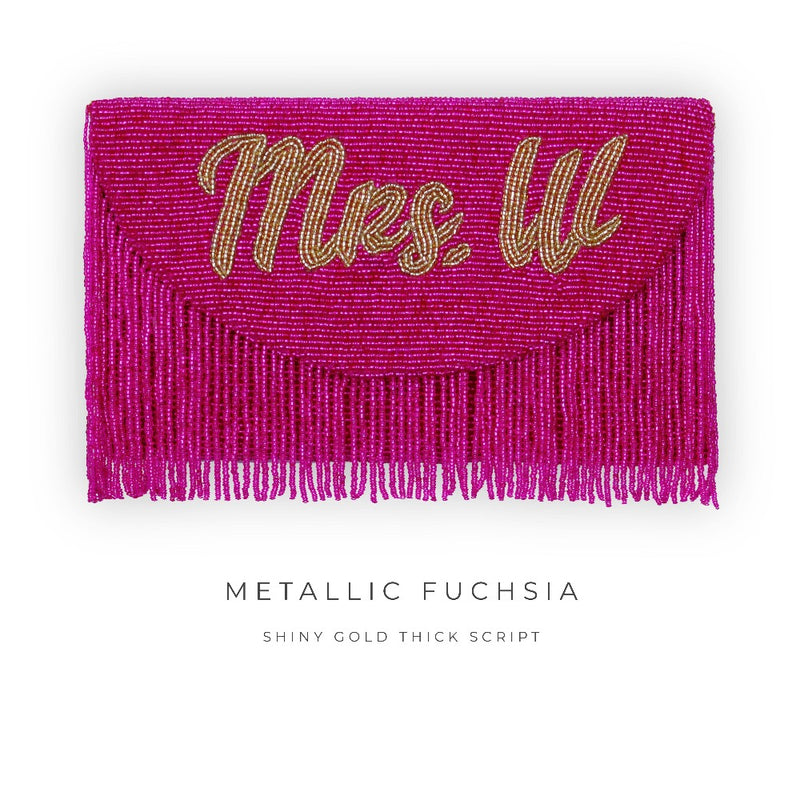 Fringe Half Moon Clutch