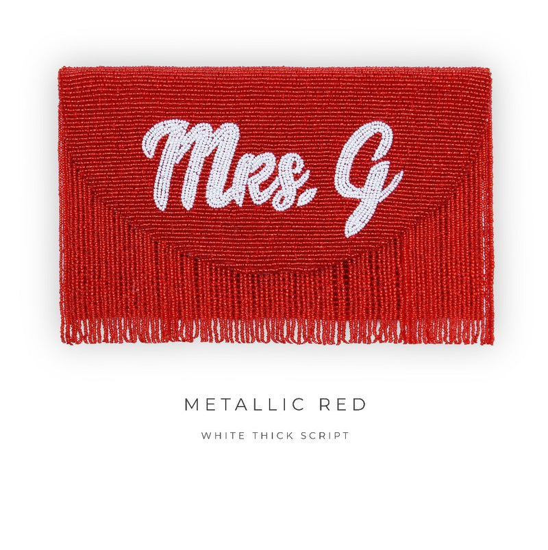 Fringe Half Moon Clutch