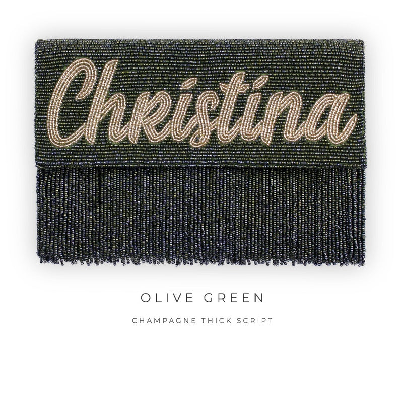 Fringe Half Fold Over Clutch