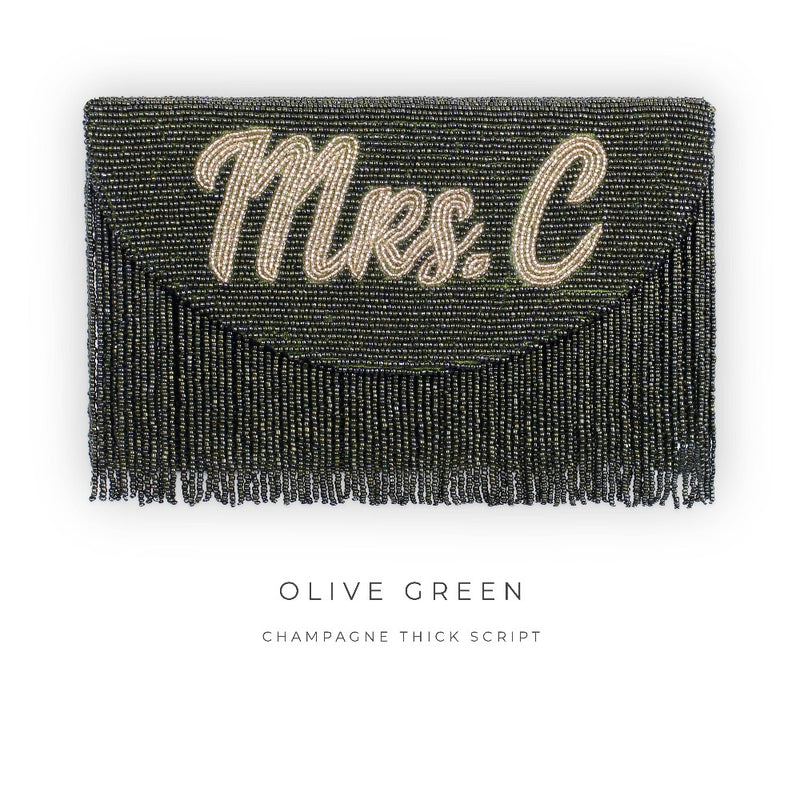 Fringe Half Moon Clutch