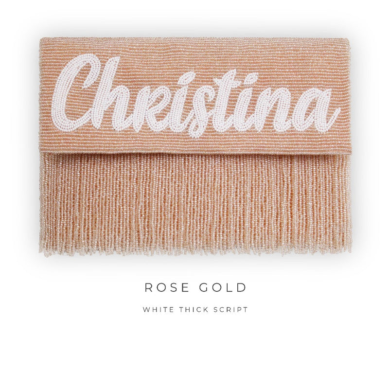 Fringe Half Fold Over Clutch