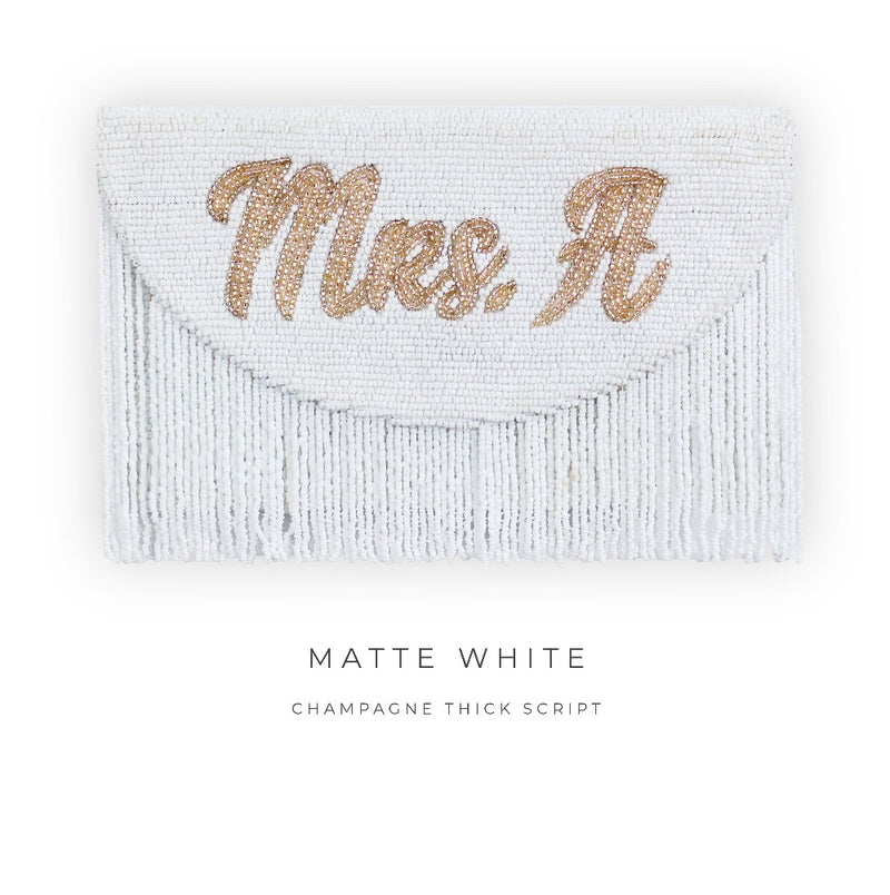 Fringe Half Moon Clutch
