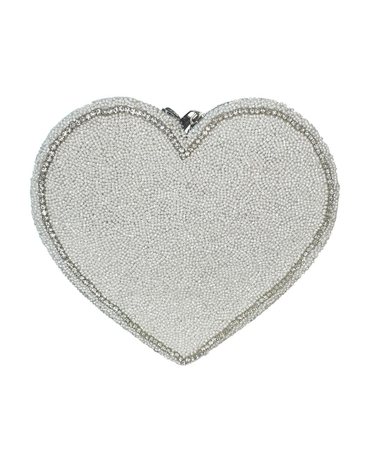HEART BAG WHITE AND DIAMONTE - ADULT