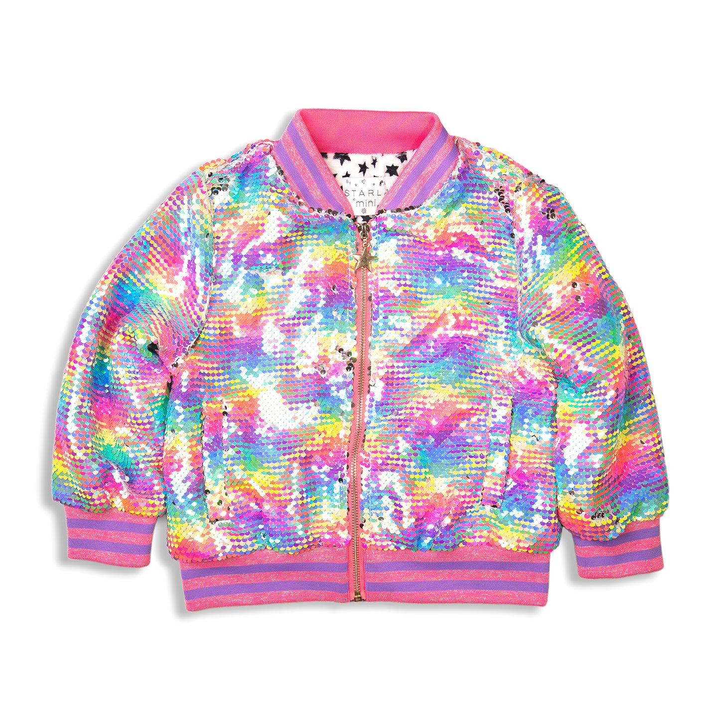 RAINBOW SEQUIN COAT