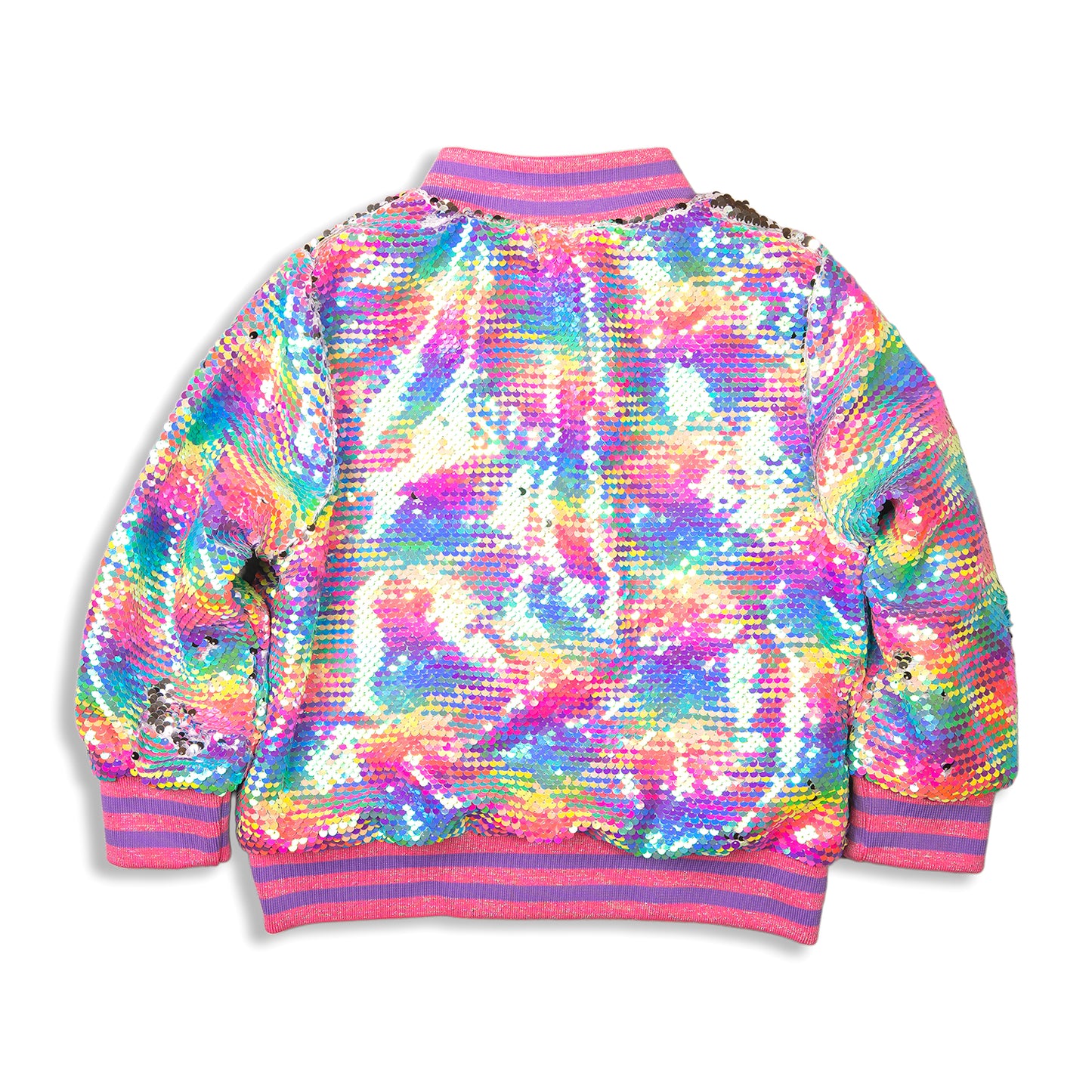 RAINBOW SEQUIN COAT