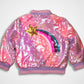 SHOOTING STAR COAT PINK OMBRE
