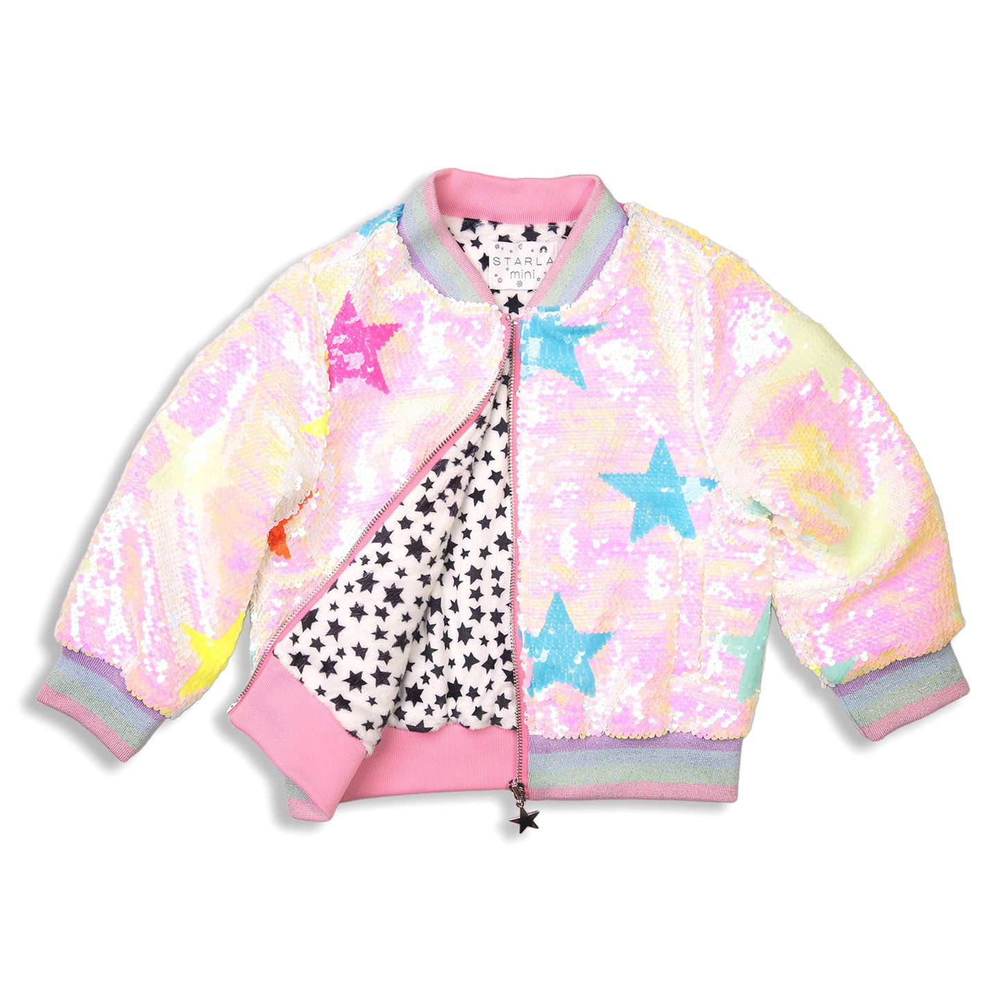 COLOURFUL STAR SEQUIN COAT