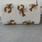 LOBSTER CLUTCH WHITE AND GOLD