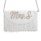 Fringe Half Moon Clutch
