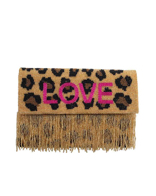 Fringe Half Fold Over Clutch