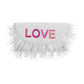 Feather Half Moon Clutch