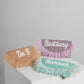Feather Half Moon Clutch