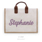 Structured Tote Bag with Name