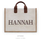 Structured Tote Bag with Name