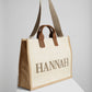 Structured Tote Bag with Name