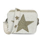 BOX BAG WHITE AND SILVER STAR